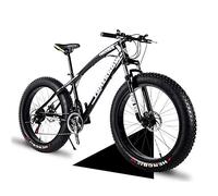 Wmmner 26 inch Hardtail Mountain Bikes with Fat Tire for Adults Men Women, Mountain Trail Bike with Front Suspension Disc Brakes, High-Carbon Steel Mountain Bicycle,Black Spoke,24 Speed/Black Spoke/7