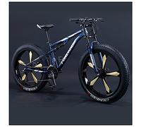 Wmmner 26 Zoll Fat Tire Hardtail Mountainbike Für Männer Und Frauen, Dual-Suspension Adult Mountain Trail Bikes, All Terrain Fahrrad Mit Verstellbarem Sitz Und Doppelscheibenbremse, 24 Geschwindigkeit