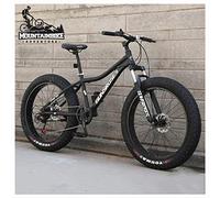 Wmmner 26 Zoll Hardtail Mountainbike Fat Tire Halterungain Trail Bike Für Erwachsene Männer Frauen, Mechanische Scheibenbremsen Mountainbike Mit Vorderradaufhängung, Kohlenstoffstahl, 5 Speichen Orang