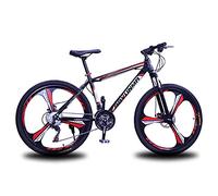 Wmmner 26 Zoll Mountainbike 21/24/27 Geschwindigkeit Mit Dual Scheibenbremse Und Lock-Out Aufhängung Gabel Für Männer Frau Erwachsene Und Jugendliche/Rot/21 Geschwindigkeit/Rot/24 Geschwindigkeit