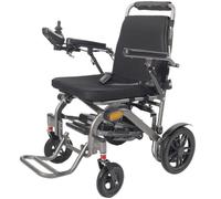 Wmmner 28Km Long Travel Range Aluminum Electric Wheelchair for Adults - Supports up to 150Kg, Foldable Lightweight Compact Motorized Chair for Seniors, All-Terrain Capability