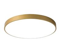 Wmmner 3 Colors Dimmable Ceiling Lights Household Minimalist Panel Lamp Tri-Tone Light Industrial Flat Light Embedded Installation Ceiling Lamp for Kitchen Hallway Laundry Stairwell Basement/Gold/19.7