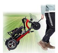 Wmmner 3 Wheel Mobility Scooter - Folding Electric Powered Wheelchair Device - Compact Heavy Duty Mobile for Travel, Adults, Elderly - 18 Mile Long Range Power with Charger & Basket