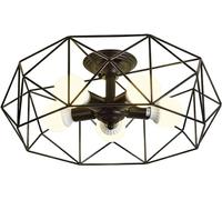 Wmmner 5- Light Farmhouse Light Flush Mount Ceiling Light Fixture 22. 8 Inches Close to Hanging Lights,Led Ceiling Lamp