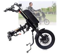 Wmmner 600W Electric Handcycle Wheelchair Attachment, Wheelchair Pull Device, 15 Ah, Cruising Range: 40-45Km,with Front Light