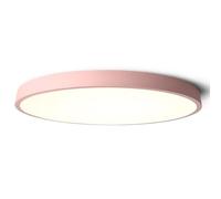 Wmmner Acrylic round Ceiling Lamp Led Flush Mount Ceiling Light Modern Aisle Loft Hotel Ceiling Light Fixture for Living Room Bedroom Dining Room Kitchen Study Room Corridor Lamp(Yellow,40Cm)/Pink/30C