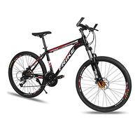Wmmner Adult Mountain Bike Aluminum Frame Bicycle 26 inch 3 Spoke Wheel Disc Brake 21/24/27 Gears Men Bicycle for a Path, Trail Mountains/Red/24/Red/24 Speed