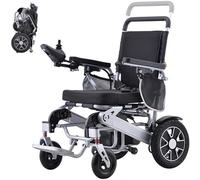 Wmmner All Terrain 500W Motor Lightweight Foldable Compact Electric Wheelchair, Portable Motorized Wheelchair Travel Size with Detachable Battery, 28Km Longer Range, Intelligent Folding