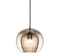 Wmmner Amber Blown Glass Light Kitchen Island Porch Light Spherical Ball Double Clear Glass Farmhouse Ceiling Hanging Lamp V-Intage Industrial Chandelier,Led Ceiling Lamp/Amber/20Cm