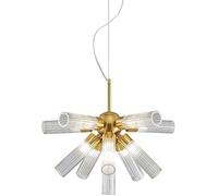 Wmmner Artistic Creativity Hanging Light, G9 Light Source Iron Art Lamp, Irregular Multi-Headed Chandelier,