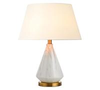 Wmmner Bedroom Bedside Lamp Imitation Marble Texture Table Lamp Living Room Ceramic Table Lamp White Finish Table Light Large Table Lamps,Ceiling Chandelier