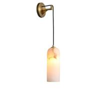 Wmmner Bedside Light Lamp Nordic Natural Cloud Stone Sconces Adjustable Vanity s Farmhouse Mounted Brushed Antique Brass for Living Room Restaurant Loft(2 Pcs)/One Color/1 Pcs
