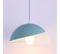 Wmmner Black Chandelier Restaurant Dome Color Light Fixture Matte Finish Ceiling Lighting,Led Ceiling Lamp/Blu