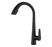 Wmmner Brushed Gold Stainless Steel Kitchen Faucet with Pull-Down Sprayer, Dual Mode Hot & Cold Water Mixer, Swivel Tap for Sink - Kitchen Sink Accessories/Nero