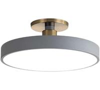Wmmner Ceiling Light Fixture 3 Light Color Variable Embedded Installation Close to Ceiling Lamp Led Flush Mount Chandelier,Led Ceiling Lamp/Grey/50Cm
