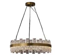 Wmmner Ceiling Lighting Modern and Fashionable Water Grain Glass Chandeliers Restaurant Bar Lighting Fixtures Luxurious Ceiling Lights,Led Ceiling Lamp