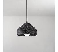 Wmmner Chandelier, Industrial Retro Cement Lights Creative Cafe Restaurant Ceiling Chandelier E27 Simple Single Head Concrete Lamp/Black+White Point/D