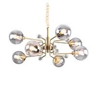 Wmmner Chandelier Lights Crystal Modern Creative Lighting Illuminated Lamp Art Glass Spherical Ceiling Decorative for Living Room Dining Bedroom (OneColor 8Heads Clear)/Onecolor/6Heads Amber