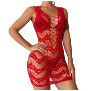 Wmmner Cheap Stuff Under 1 Pound Santa hot Lingerie hot Lingerie for Women Sets Christmas Chemise Negligee with G-Stfor Valentine's Day Sets Women UK Plus Size/O-Red/One Size
