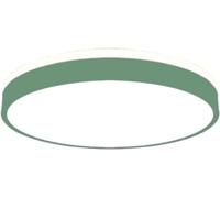 Wmmner Close to Ceiling Lights Round Ultra-Thin Flat Ceiling Light - Minimalist Led Ceiling Lamp Side Emitting Design Close to Ceiling Light Fixtures,Chandelier/Green-40Cm/White Light 6000K