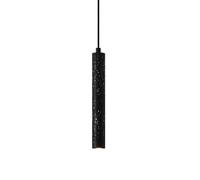 Wmmner Concrete Cement Chandelier Retro Industry Cylinder Light G9 Ceiling Downlight, Height Adjustable Hanging Light for Kitchen Island Entryway Dining Room Study Room Living Room Bedroom Bar/Black