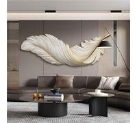 Wmmner Creative Feather Led Lamp,Modern 3D Wall Art,Plug-in Power Supply Art Lights for Wall,Lighted Wall Decor for Living Room,Bedroom,Hallway(B,59.1 * 19.7In)/B/47.2 * 15.7In