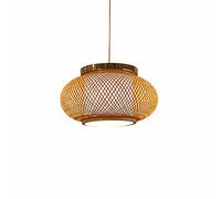 Wmmner Creative Personality Bamboo Lantern Chaner Natural Rattan Wicker Bamboo Branches Lamp Height Adjustable Ceilinghanging Light E27 Bamboo Lampshade Restaurant Tea Room Lighting