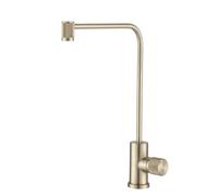 Wmmner Drinking Water Tap, Kitchen Sink Faucet, All Copper 360° Rotat,Black/Brushed Gold/a