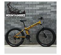 Wmmner Dual-Suspension Mountain Trail Bike Für Erwachsene Männer Frauen, Fat Tire Anti-Slip Mountainbike Mit Dual Disc Brake,Faltbarer Rahmen Aus Kohlenstoffstahl Und Verstellbarer Sitz, Blau 2,24 Zol