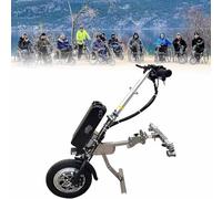 Wmmner Electric Handcycle Wheelchair Attachment Kit with Shock Absorber System, Tweeter, and 3-Speed Motor for Enhanced Mobility and Comfort/a/17Ah