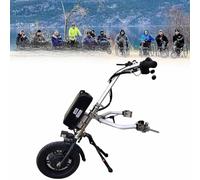 Wmmner Electric Handcycle Wheelchair Attachment Kit with Shock Absorber System, Tweeter, and 3-Speed Motor for Enhanced Mobility and Comfort/B/17Ah