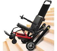Wmmner Electric Stair Climber Chair, Foldable Crawler Design for Easy Stair Navigation, Lightweight, Supports 165Kg, Equipped with Safety Lock, Ideal for Elderly Assistance