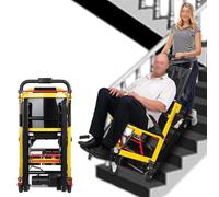 Wmmner Electric Stair Climbing Wheelchair with Lift Function, Aluminum Alloy Folding Design for Indoor and Outdoor Mobility, Supports up to 352 Lbs