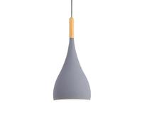 Wmmner Elegant Chandelier Semi-Flush Mount Elegant Lights Industrial Hanging Light 1-Light Traditional Ceiling Lighting Fixture for Restaurant Living Room Bar/Ash/6.6In*11.4In
