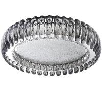 Wmmner European Bedroom Crystal Ceiling Lamp Led Modern Semi Flush Mount Ceiling Lights Simple Dining Room Decorative Lighting Round Light, (Smoke Grey 30Cm)/Smoke Grey/40Cm