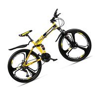 Wmmner Faltbares Mountainbike Mit Zwei Aufhängungen 26 Zoll Für Erwachsene Männer Und Frauen, Offroad-Mountainbike Für Jungen Und Mädchen Mit Scheibenbremse, Rahmen Aus Kohlenstoffstahl Und Verstellba