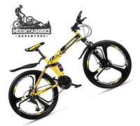 Wmmner Faltbares Mountainbike Mit Zwei Aufhängungen 26 Zoll Für Erwachsene Männer Und Frauen, Offroad-Mountainbike Für Jungen Und Mädchen Mit Scheibenbremse, Rahmen Aus Kohlenstoffstahl Und Verstellba
