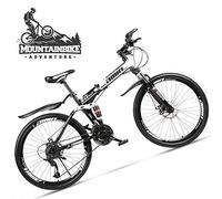Wmmner Faltbares Mountainbike Mit Zwei Aufhängungen 26 Zoll Für Erwachsene Männer Und Frauen, Offroad-Mountainbike Für Jungen Und Mädchen Mit Scheibenbremse, Rahmen Aus Kohlenstoffstahl Und Verstellba