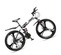 Wmmner Faltbares Mountainbike Mit Zwei Aufhängungen 26 Zoll Für Erwachsene Männer Und Frauen, Offroad-Mountainbike Für Jungen Und Mädchen Mit Scheibenbremse, Rahmen Aus Kohlenstoffstahl Und Verstellba