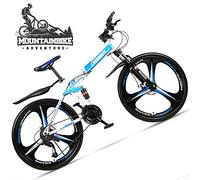 Wmmner Faltbares Mountainbike Mit Zwei Aufhängungen 26 Zoll Für Erwachsene Männer Und Frauen, Offroad-Mountainbike Für Jungen Und Mädchen Mit Scheibenbremse, Rahmen Aus Kohlenstoffstahl Und Verstellba