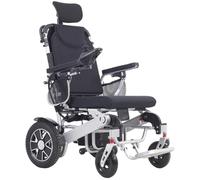 Wmmner Foldable Lightweight Motorized Electric Wheelchair for Seniors, Ideal Travel Companion with Portable Power Chair (1 Battery 25Km, 500W Motor)