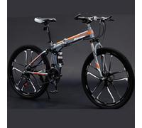 Wmmner Folding Bicycle 26 inch Carbon Steel Bicycle Adult Women's Men's Shock-Absorbing Off-Road Speed Mountain Bike/a/27-Speed