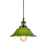 Wmmner Glass Light Fixture V-Intage Industrial Chandelier Cone Single Light Mid Century Modern Ceiling Hanging Lamp