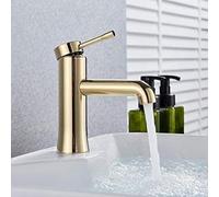 Wmmner Gold Kitchen Faucet - Stylish Single Handle Mixer Tap for Modern Kitchens & Elegant Design Hot & Cold Water Sink Basin Tap Premium Quality Ship Faucet