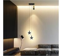 Wmmner Gold Light Room Master Bedroom Head of a Bed Small Chandelier Modern Minimalist Net Red Simple Long Line Restaurantc,Led Ceiling Lamp/One Color/2Cheadblack15Cm
