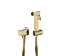 Wmmner Hand Held Bidet Sprayer, Single Cold Stainless Steel Toilet Bidet Faucet Shattaf Valve Jet Set Shower Head,Black