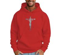 Wmmner Hoodie Men Classic Graphic Printed Regular Fit, Fall and Winter Pocket Draw Stloose Sweatshirt Modern Style Sportswear Comfort Fashion Clothes Tops/Red/XXL