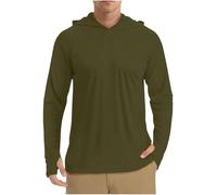 Wmmner Hoodies for Men Uk Solid Colour Sweatshirt Long Sleeve Pullover Tops with Thumb Hole Jumper Blouse Upf 50+ Sun Protection Hoodie Lightweight Hooded Blouses Sport Activewear Moisture Wicking/Arm