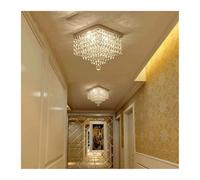 Wmmner K9 Crystal Led Ceiling Lamp Chandeliers Square Home Decor Lighting Lustre Living Dining Room Hanging Fixtures,Led Ceiling Lamp/Warm White/25 * 25Cm