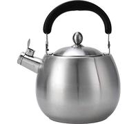 Wmmner Large Capacity Whistling Kettle Quick Boil Kettle Gas Stove Induction Cooker Universal Kettle with Heat Resistant Handle for Coffee, Milk Etc, Gas Electric Applicable